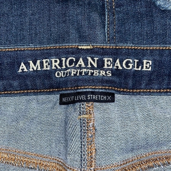 American Eagle Next Level Stretch High Rise Mini Skirt With Zipper Sides Size 14 - Picture 8 of 10